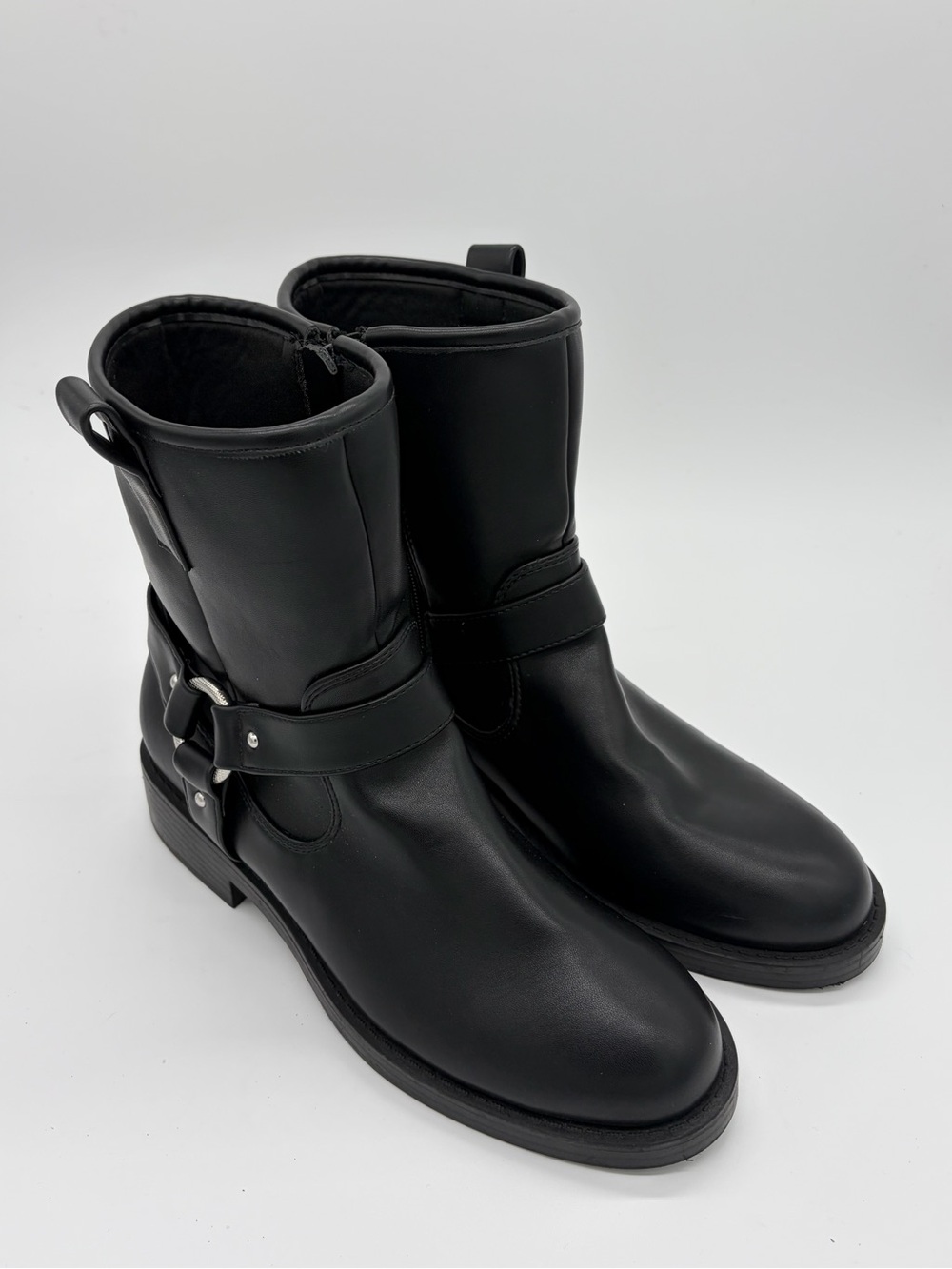 Dolce Vita Black Mid-Calf Harness Boots